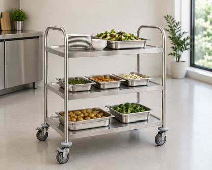 Hamoki Service Trolley With Round Tube