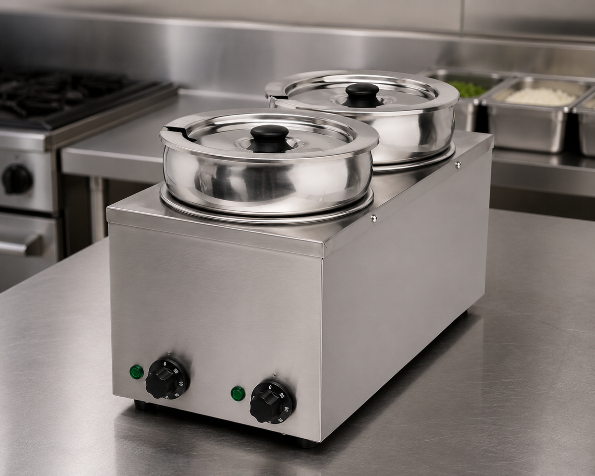 Hamoki Electric Wet Heat Bain Marie with Round Pot – Plug In