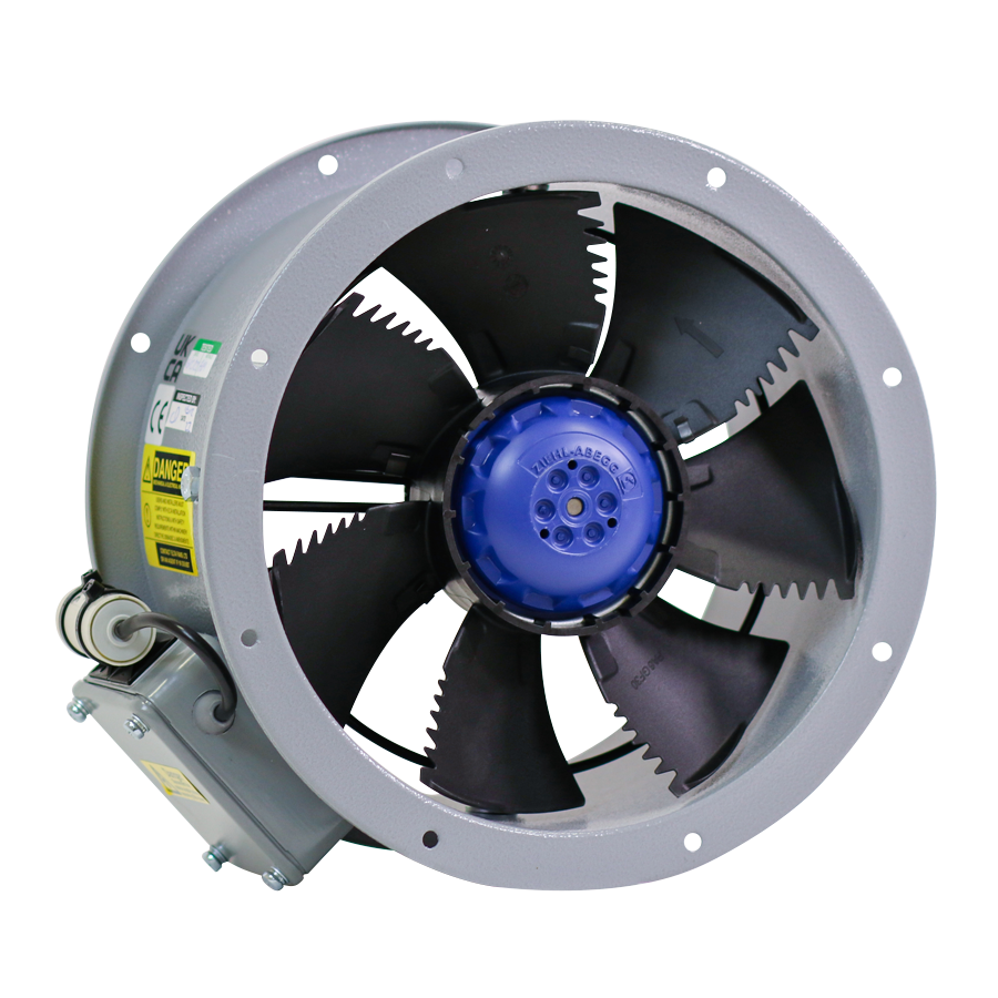 Elta Raptor SDA Short Cased 250mm - 630mm Axial Flow Extract Fan AC/EC