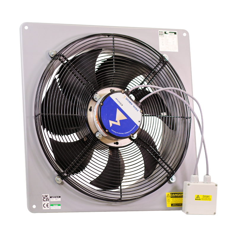 Elta Raptor Spa Plate 230mm - 710mm Mounted Axial Flow Extract Fan AC/EC
