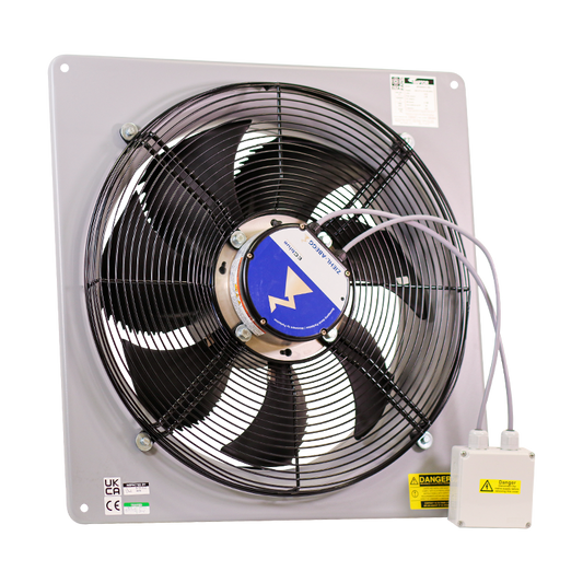 Elta Raptor Spa Plate 230mm - 710mm Mounted Axial Flow Extract Fan AC/EC