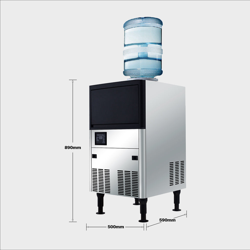 Commercial Cube Ice Machine 55kg/24hr with Integrated Water Tank