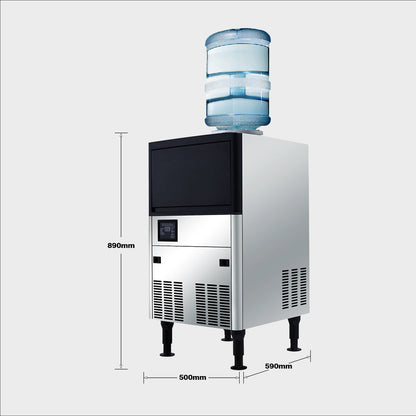 Commercial Cube Ice Machine 55kg/24hr with Integrated Water Tank